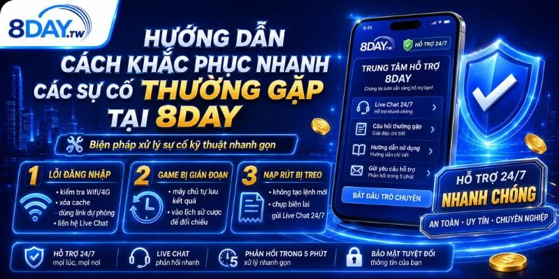 Home 21 Biện pháp xử lý sự cố kỹ thuật nhanh gọn tại 8DAY